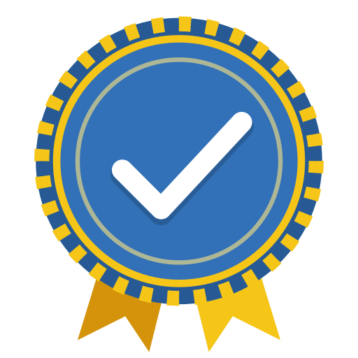 Le badge Executor : une médaille avec deux mains qui se serrent, le symbole de celui qui tient parole.